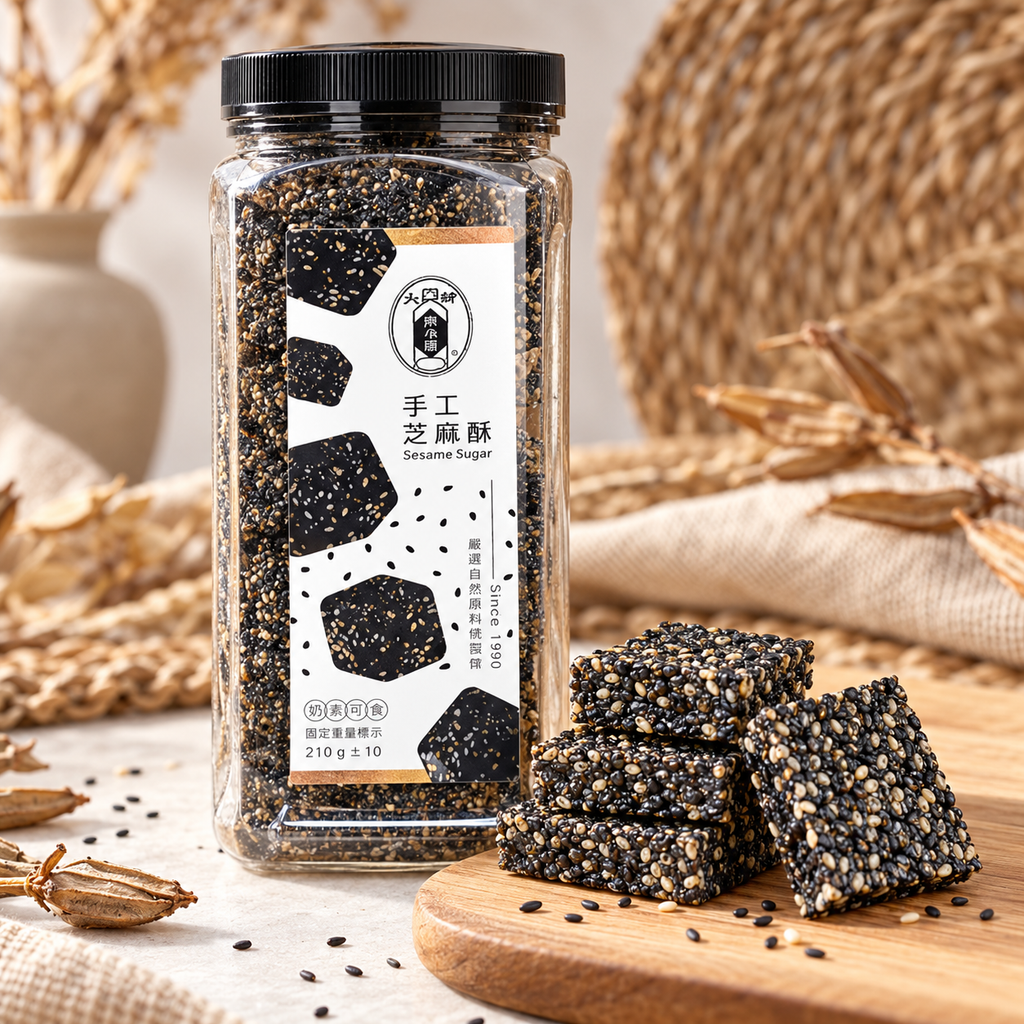 大樹麻油行｜黑芝麻糖 三罐超值組(200g *3瓶)／組