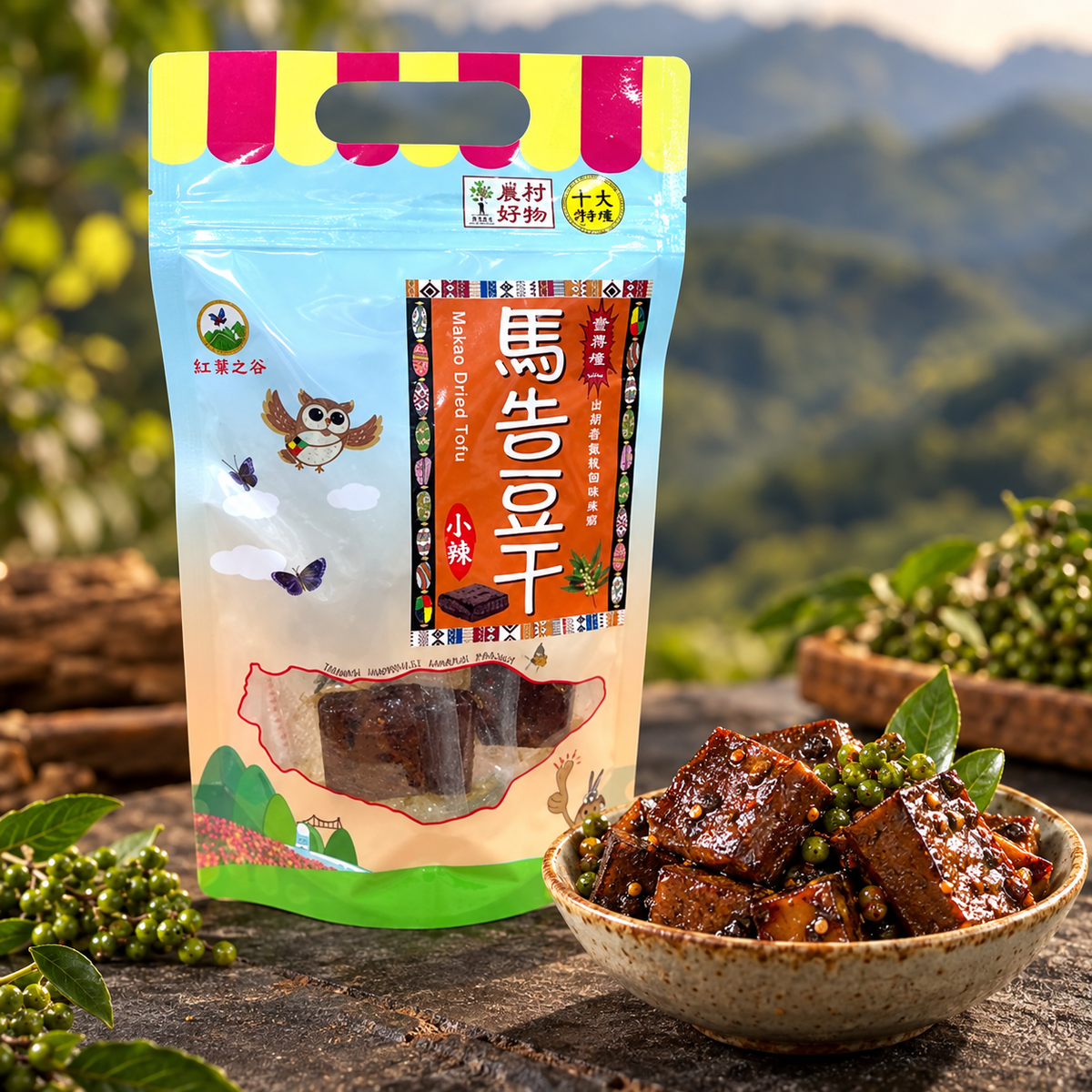 得樂社會企業有限公司｜馬告豆干(119g、7片裝)／包
